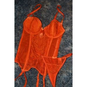 Victoria's Secret corset top & g-string